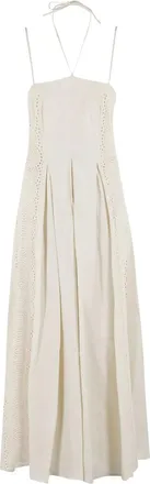 Isabelle Blanche Abito midi in lino - Toni neutri
