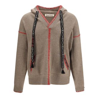 Baziszt Maglione in Cashmere Ricamato Kafti - - Knitwear - Donna - Beige - S