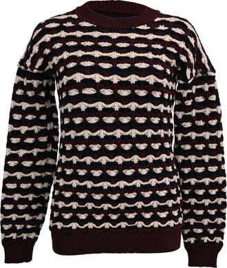 Victoria Beckham Victoria Victoria Beckham Geometric Oversized Sweater in Multicolor Viscose