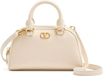 Valentino Garavani VLogo Mini Leren Handtas - Dames - Handtassen - Wit - ONE Size - Leer - Tassen