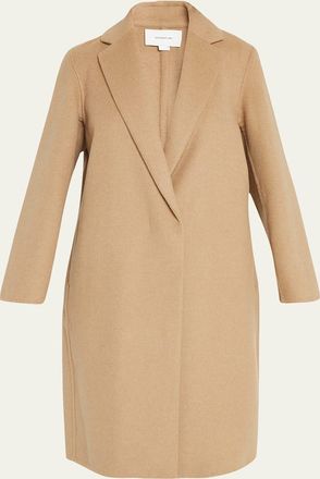 Vince Classic Straight Wool-Blend Coat