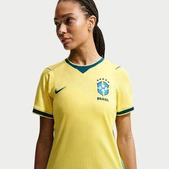 Nike Brazil 2026 Stadium Home Nike Womens Dri-FIT Soccer Replica Jersey in Yellow | IB5280-724