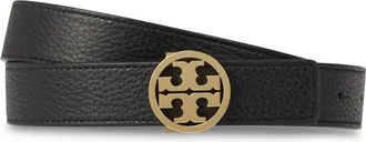 Tory Burch Accessoires, Dames, Zwart, XL, Leer, Omkeerbare Miller Riem