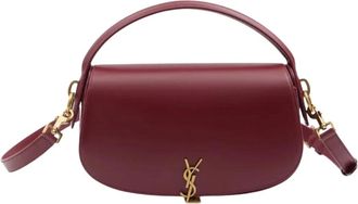 Saint Laurent Tassen, Dames, Rood, ONE Size, Leer, Voltaire Bag