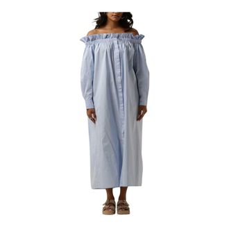 Copenhagen Muse Dames, Jurken, Blauw, Maat: XS Poliester