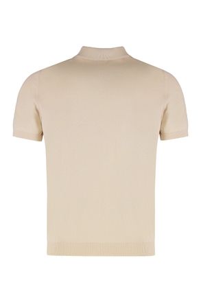 Drumohr Cotton-Knit Polo Shirt - White