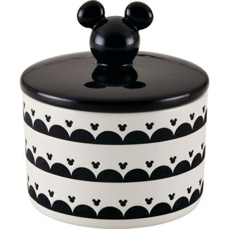 Disney Mickey Head Ceramic Jar in Black/White at Nordstrom Rack