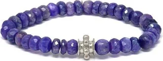 Anzie Boh&egrave;me Faceted Mystic Purple Moonstone Bracelet at Nordstrom, Size 6.5
