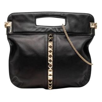 Valentino Pre-owned Satchel - Dames - Pre-owned - Zwart - Maat: ONE Size Leer