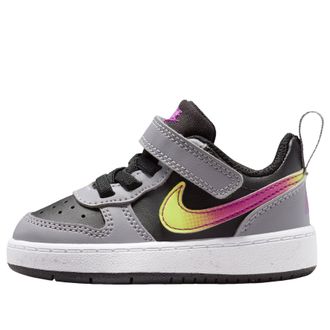 Nike (TD) Nike Court Borough Low Recraft Black Cement Grey White Vivid Purple IO6964-001