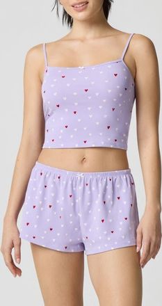 Florence By Mills Cotton Blend Pajamas in Multi Heart at Nordstrom, Size Xx-Small