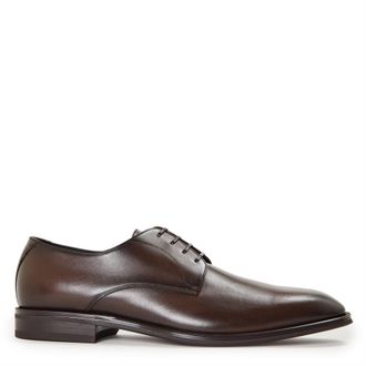 HUGO BOSS Mens Derrek Derb Burb 10266888 01 Derby Shoes in Dark Brown - Size UK 7.5
