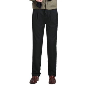 Herno Mens Black Elastane Casual Pants