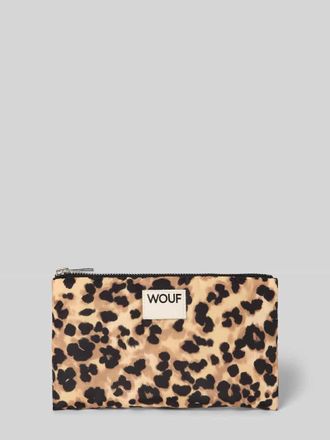 Wouf Pouch mit Label-Patch Modell Feline in Mittelbraun, Gr&ouml;&szlig;e 1
