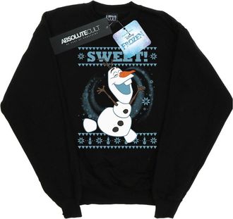 Disney Dames/Dames Frozen Olaf Sweet Christmas Sweatshirt (Zwart)