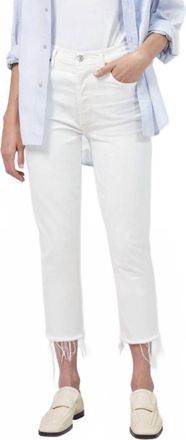 Citizens Of Humanity Charlotte Crop High Rise Straight Jeans In Aspen