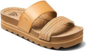 Reef Cushion Vista Hi Slide Sandal in Natural Braid at Nordstrom Rack, Size 8