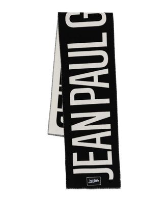 Jean Paul Gaultier Wool Scarf With Logo