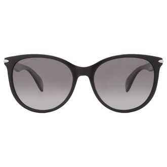 Rag & Bone Polarized Grey Gradient Oval Ladies Sunglasses RNB1020/S 0807/WJ 54