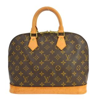 Louis Vuitton Alma Handbag Monogram Canvas Brown Canvas Handbag (Pre-Owned)