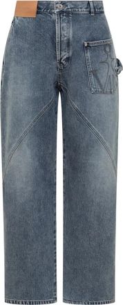 J.W.Anderson Twisted Workwear Jeans - Heren - Regular Fit Jeans - Blauw - W32 - Katoen - Jeans