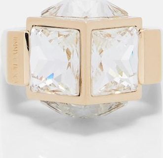 Jimmy Choo London JC Cube embellished ring