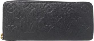 Louis Vuitton Pre-owned Wallets, female, Black, Size: ONE SIZE Pre-owned Monogram Empreinte Long Wallet