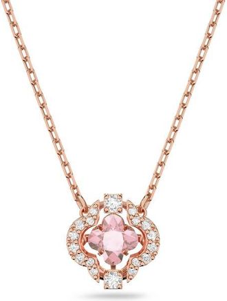 Swarovski Una Crystal Pendant Necklace in Pink at Nordstrom