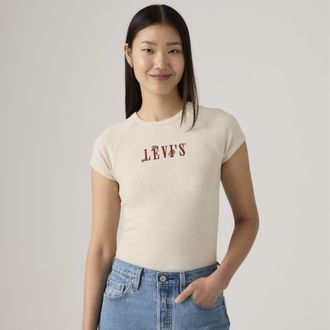 Levi's Graphic Riley Raglan Tee - Womens - XS - White