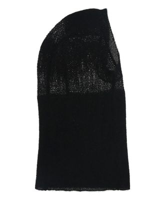 Ann Demeulemeester mohair-silk blend balaclava - women - Mohair/Silk - One Size - Black