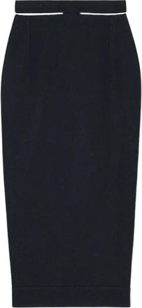 Jacquemus Rokken, Dames, Zwart, S, Rayon, Jupe Crayon Mi-Longue