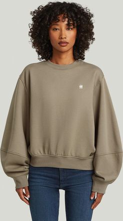 G-Star Logo Crew Sweater - Beige - Dames
