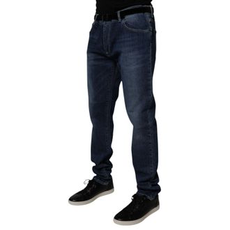 Dolce & Gabbana Mens Blue Washed Cotton Stretch Skinnydenim Jeans Elastane Clothing