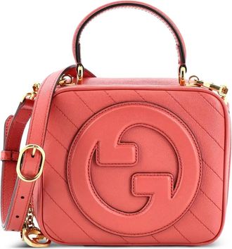Gucci Blondie NM Top Handle Shoulder Bag Diagonal Quilted Leather satchel - Roze
