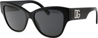 Dolce & Gabbana Womens Sunglasses 0dg4449 Black Acetate