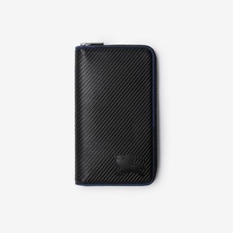 Burberry Leather Large Heritage Zip Wallet