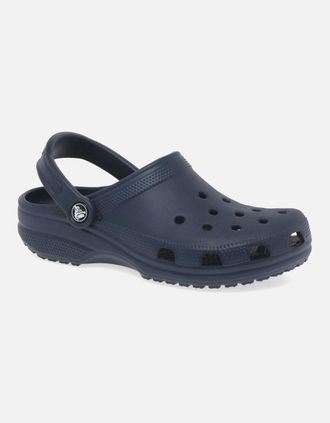 Crocs Womens Classic Womens Mules - Navy - Size: 8