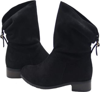 Generic Women Square Heel Comfortable Ankle Boots, Round Toe Stylish Dress Booties with Side Zipper, Western Casual Low Heel Shoes Boot for Birthday Party Bea