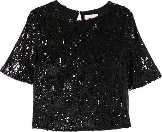 Aniye By Blusa con paillettes - Nero