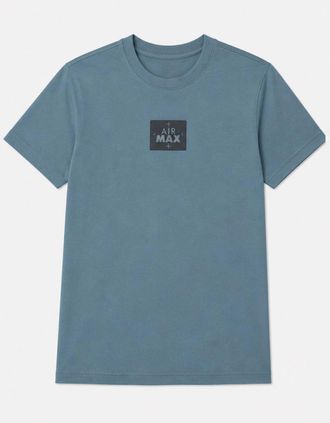 Nike Mens Nike Air Max Mens Sportswear Graphic Logo T Shirt in Storm Blue - Navy - Size: 40