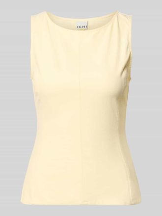 Ichi Top mit Rundhalsausschnitt Modell KATE in Pastellgelb, Gr&ouml;&szlig;e XXL