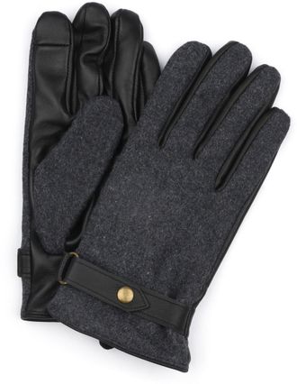 Suitable Gloves Wool Leather Anthracite Black - Size - Mens - Clothing - Wool - Perfect for Autumn and Winter, Anthracite, grey, 9.5