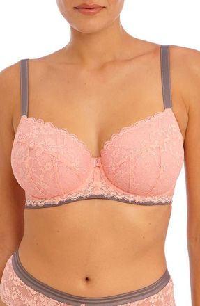 Freya Offbeat Underwire Padded Half Cup Bra in Roehip at Nordstrom, Size 32Gg