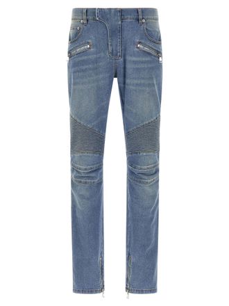 Balmain Mens Biker Jeans