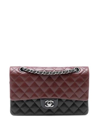 Chanel 2013-2014 Medium Classic Tricolor Lambskin Double Flap shoulder bag - Nero