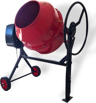 No Brand No Brand - Betoniera elettrica Laterale Monofase 180 litri 800W in acciaio e ghisa