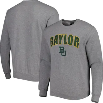 Colosseum Mens Colosseum Heathered Gray Baylor Bears Arch & Logo Pullover Sweatshirt in Heather Gray at Nordstrom, Size Xx-Large