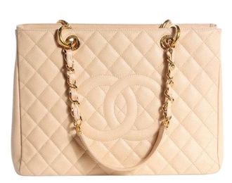 Chanel Caviar Leather Grand Shopper Tote Bag Size L
