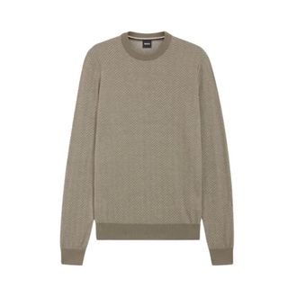 HUGO BOSS Truien & Vesten, Heren, Beige, L, Boss - Tops > Long Sleeve Tops