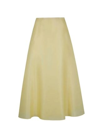 Alberta Ferretti Triple Organza Round Midi Skirt
